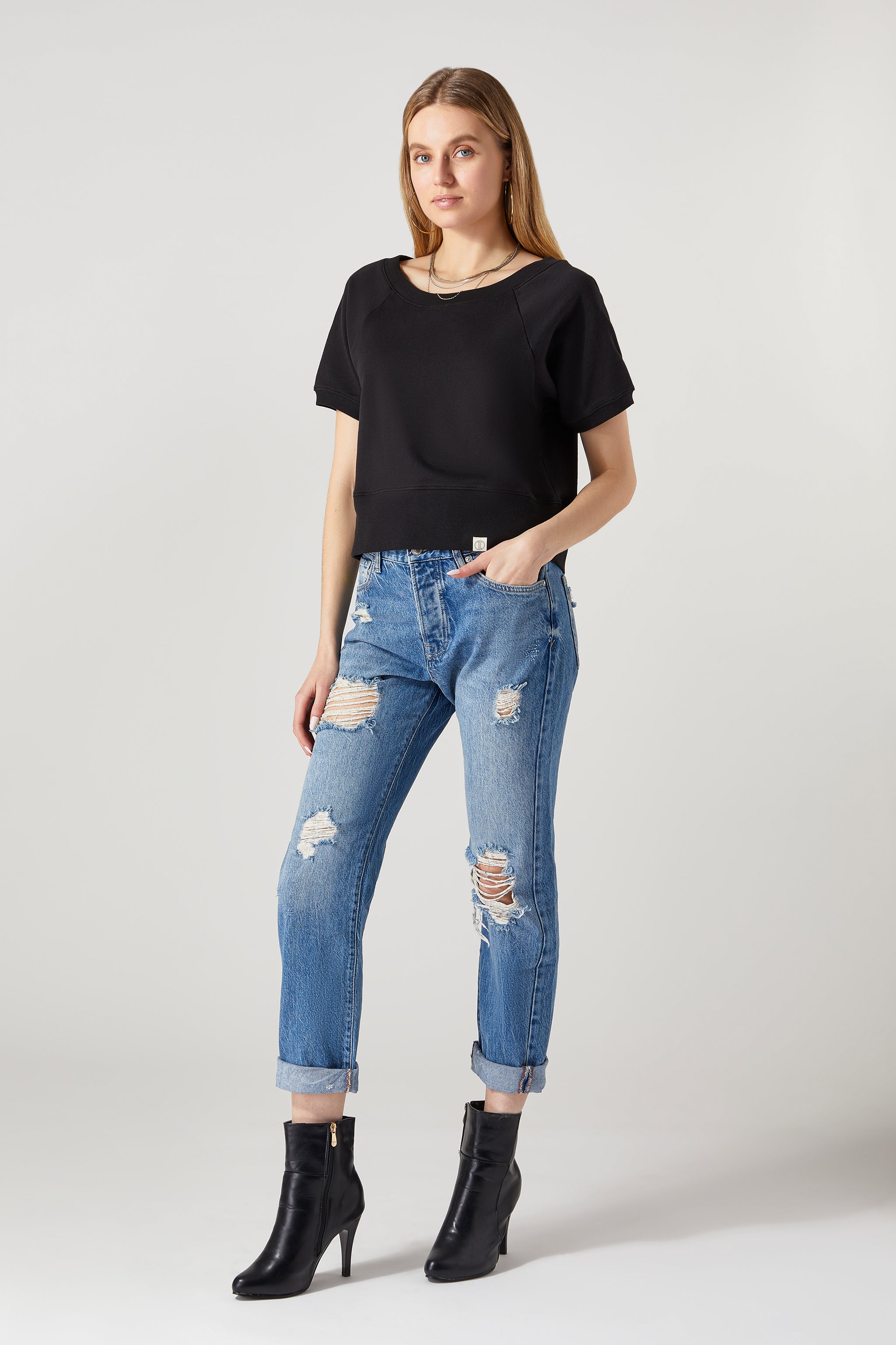 Tori Short Sleeve Sweatshirt