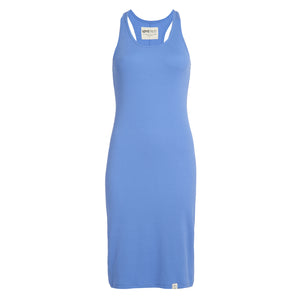 pima cotton tank dress Fair Indigo Women's 100% Organic Pima Cotton Midi Tank Dress (S, Cobalt) at Amazon Women's Clothing store